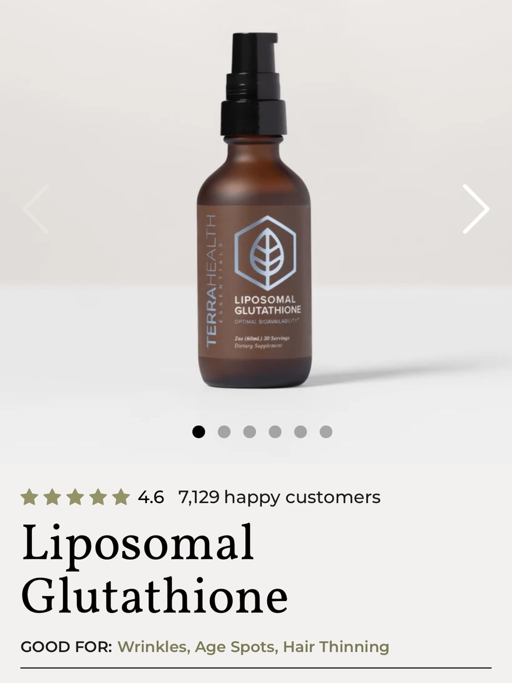 Liposomal Glutathione Serum - Brown